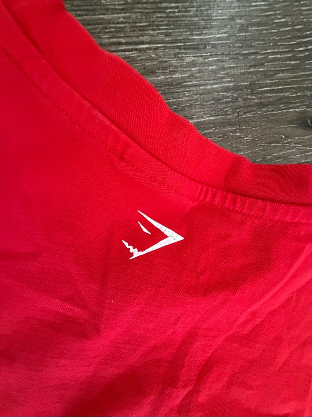 Gymshark Red Short-Sleeve Logo Tee - Picture 4 of 4